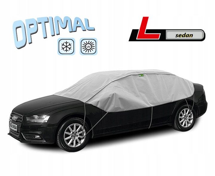 OPTIMAL half garage frost protection sun tarpaulin L-sedan for AUDI A3