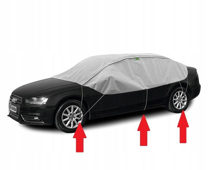 Optimal half-garage UV protection sun tarpaulin for MERCEDES C SL sedan